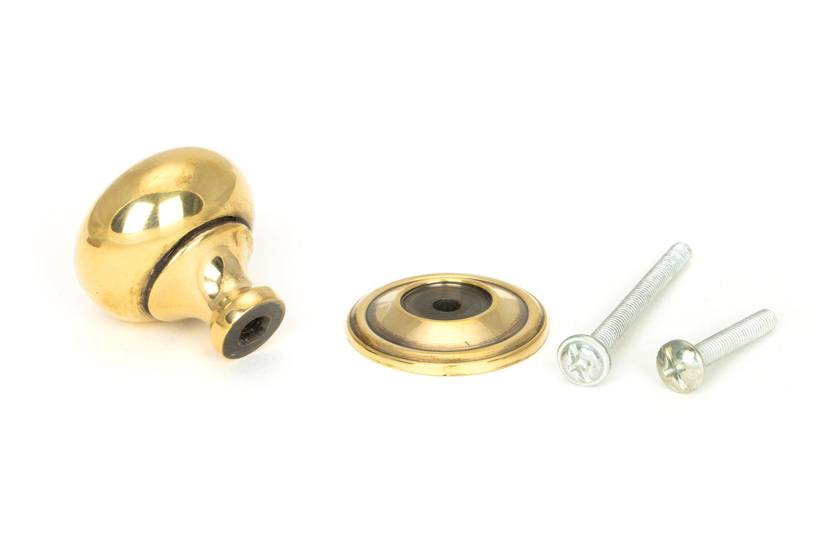 From The Anvil - Aged Brass Mushroom Cabinet Knob 38mm | Sku. 46724 | Trade Door Handles.