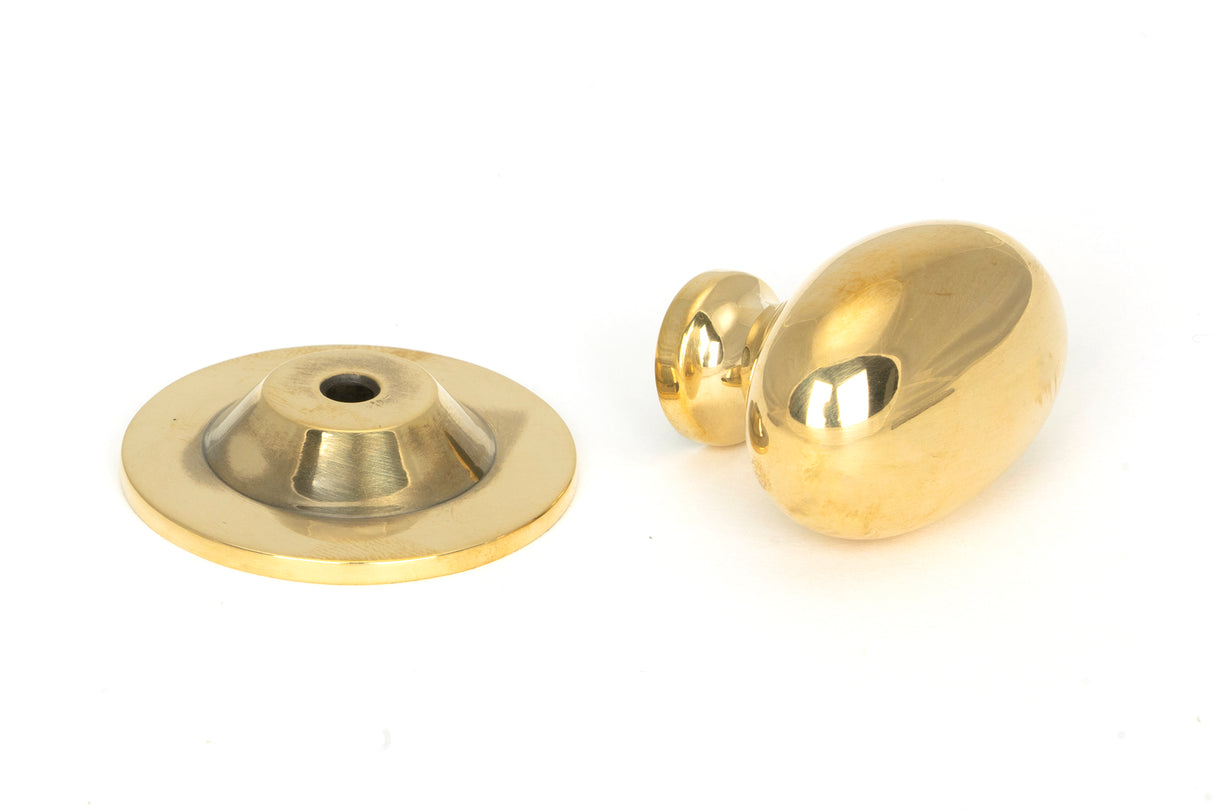 From The Anvil - Aged Brass Oval Cabinet Knob 33mm | Sku. 46725 | Trade Door Handles.