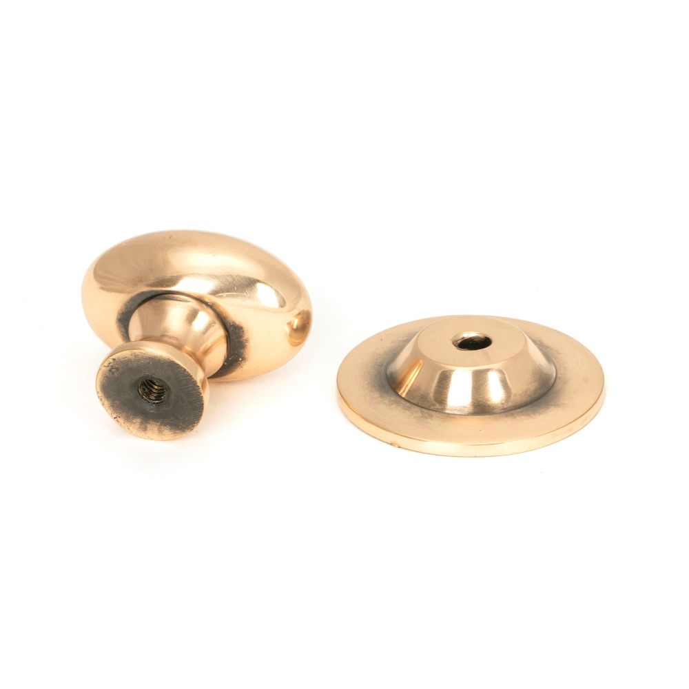 From The Anvil - Polished Bronze Oval Cabinet Knob 33mm | Sku. 46727 | Trade Door Handles.