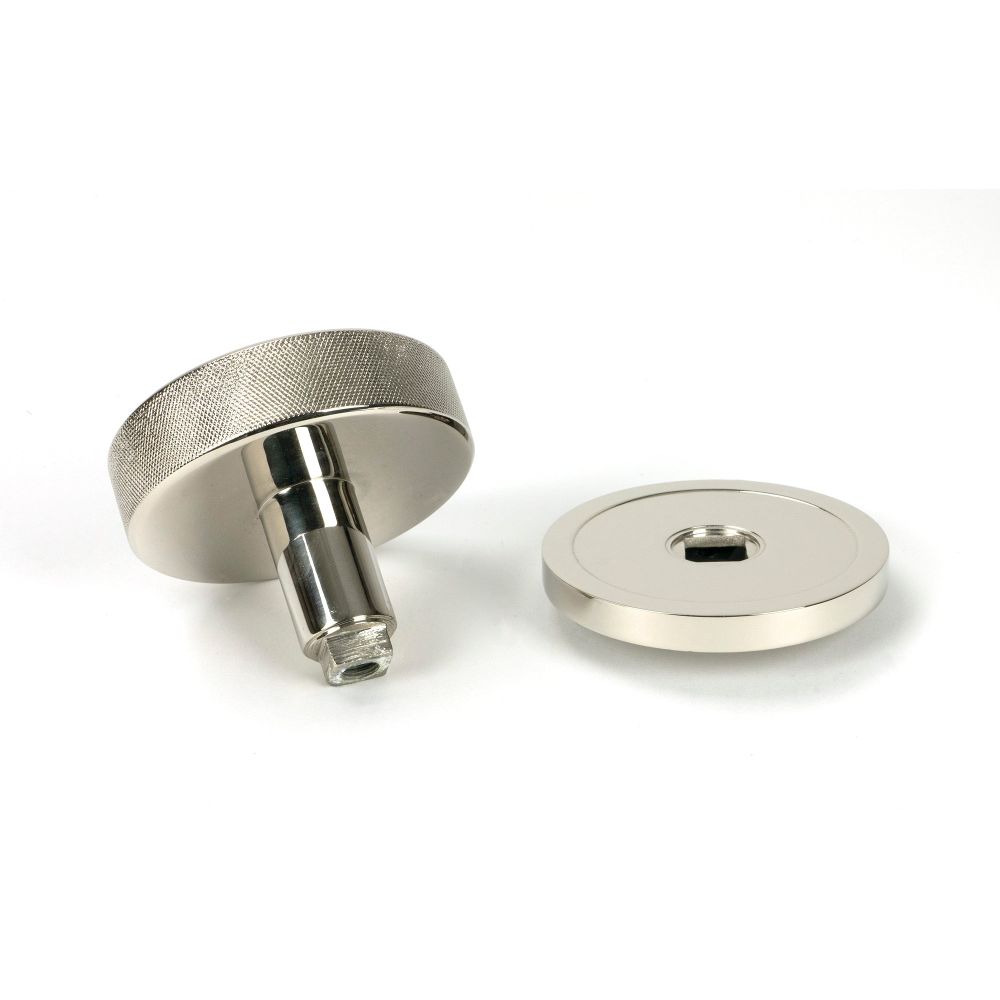 From The Anvil - Polished Nickel Brompton Centre Door Knob (Plain) | Sku. 46742 | Trade Door Handles.