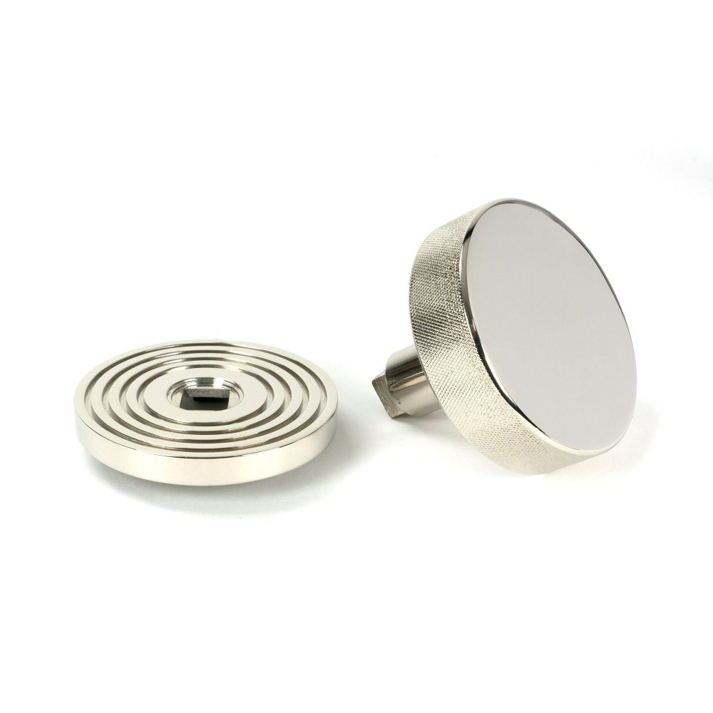 From The Anvil - Polished Nickel Brompton Centre Door Knob (Beehive) | Sku. 46744 | Trade Door Handles.