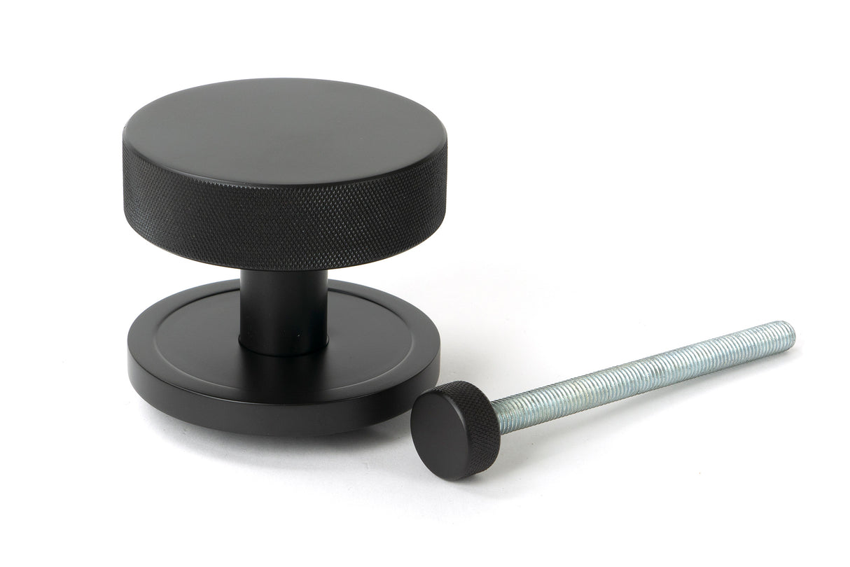 From The Anvil - Aged Bronze Brompton Centre Door Knob (Plain) | Sku. 46746 | Trade Door Handles.