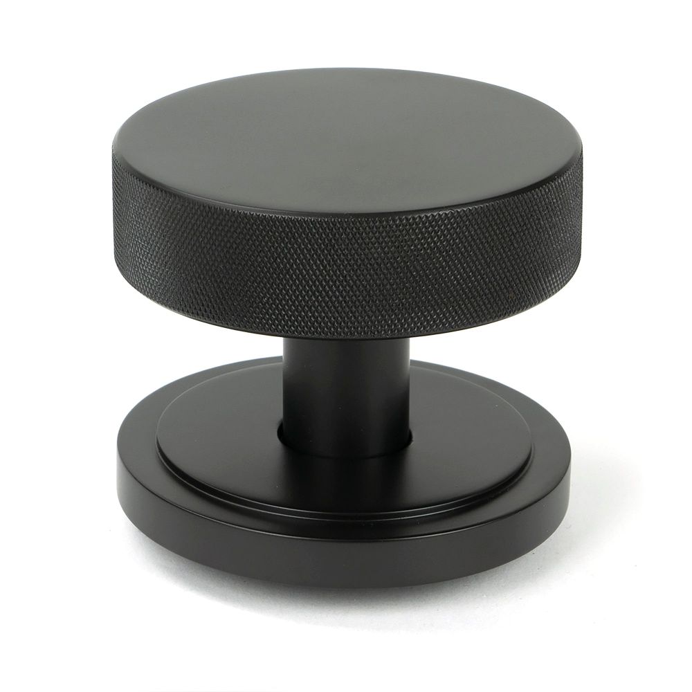 From The Anvil - Aged Bronze Brompton Centre Door Knob (Art Deco) | Sku. 46747 | Trade Door Handles.