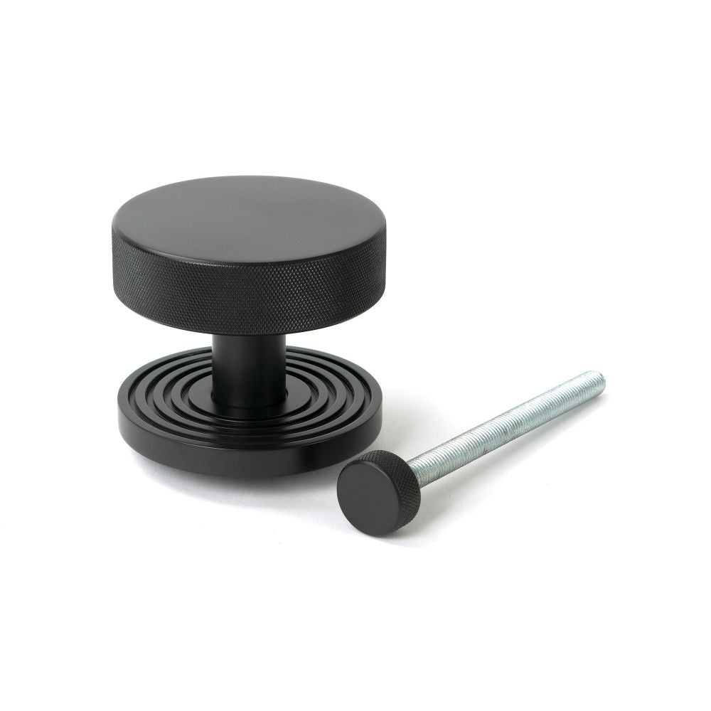 From The Anvil - Aged Bronze Brompton Centre Door Knob (Beehive) | Sku. 46748 | Trade Door Handles.