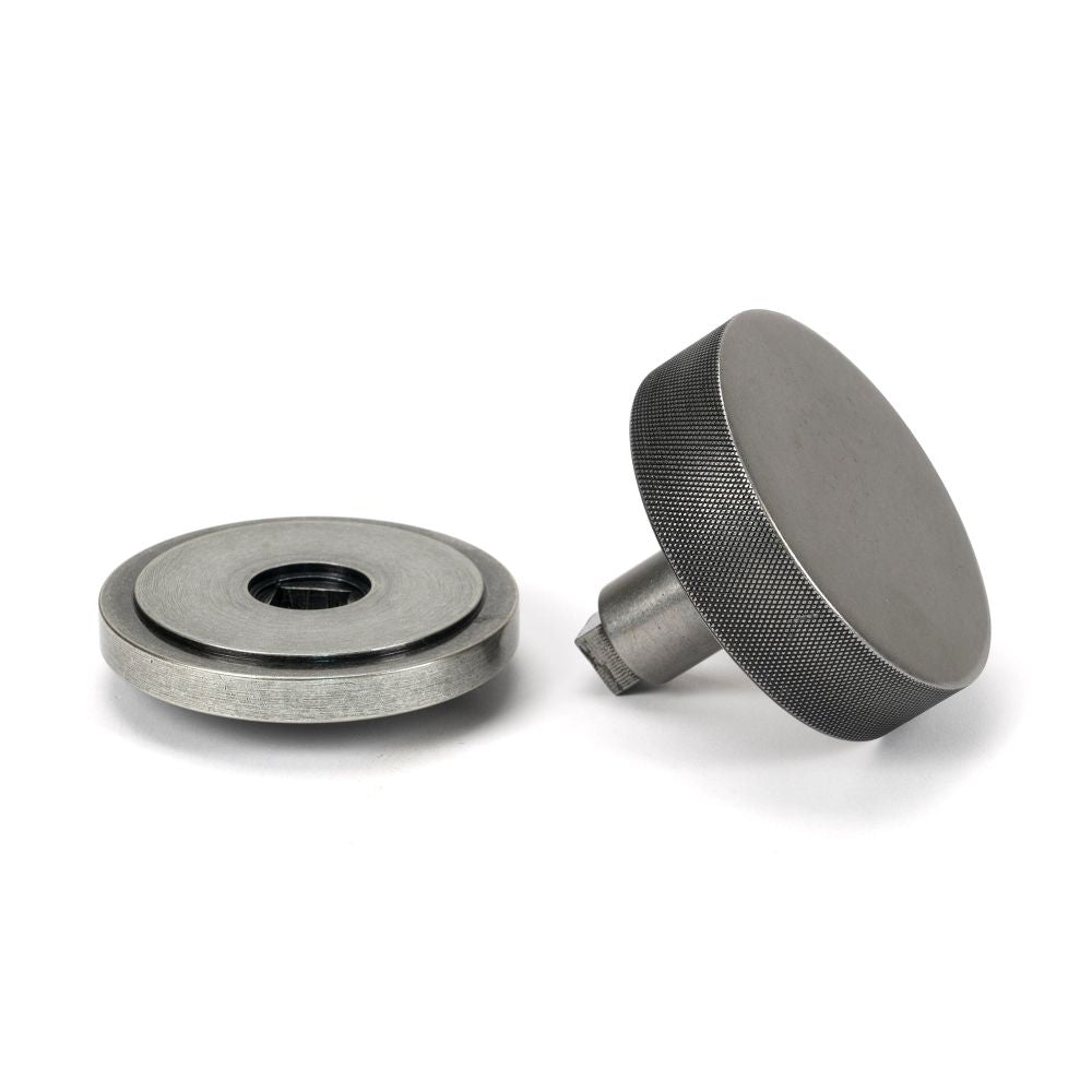 From The Anvil - Pewter Brompton Centre Door Knob (Art Deco) | Sku. 46763 | Trade Door Handles.