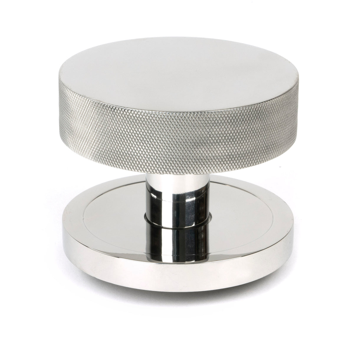 From The Anvil - Polished Marine SS (316) Brompton Centre Door Knob (Plain) | Sku. 46766 | Trade Door Handles.