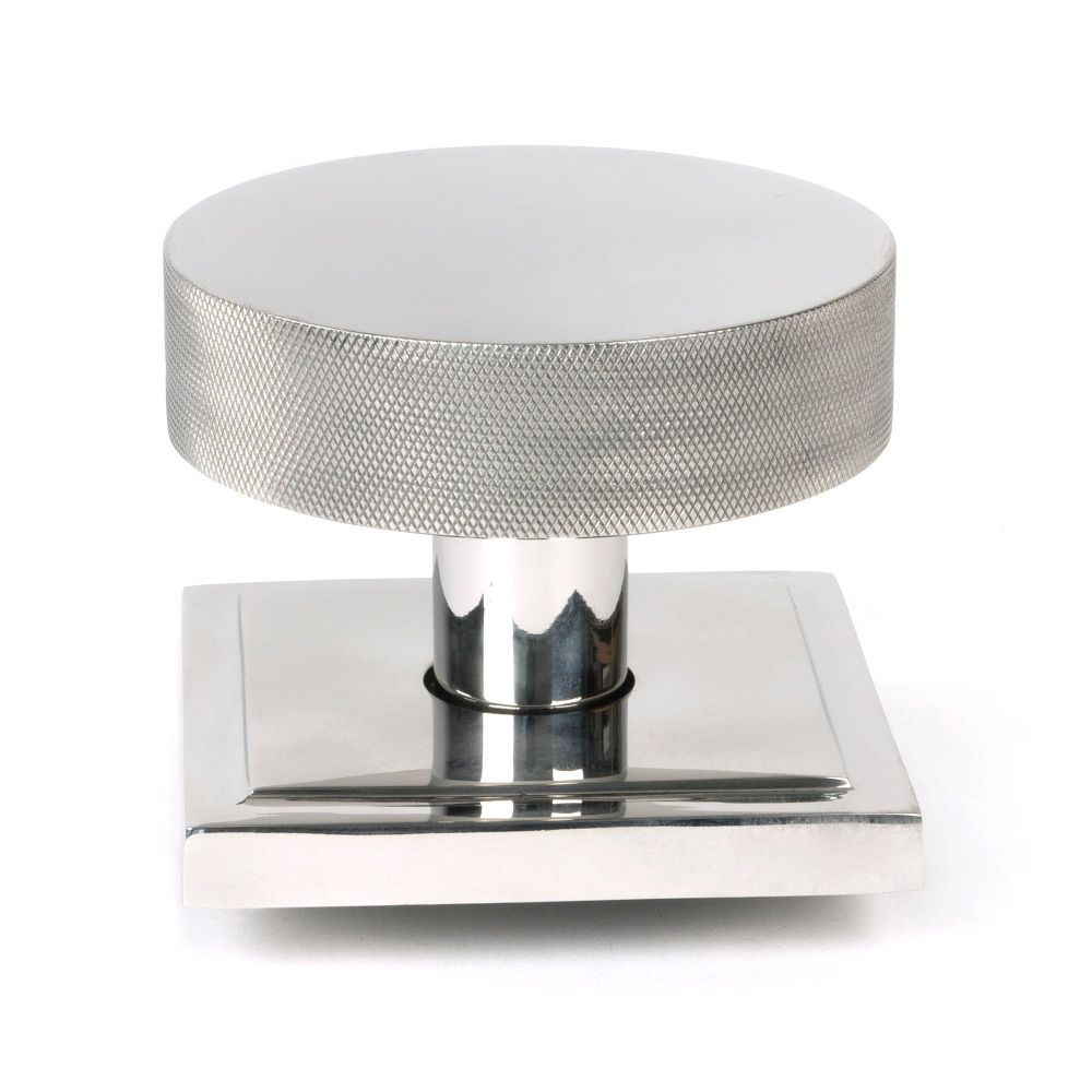 From The Anvil - Polished Marine SS (316) Brompton Centre Door Knob (Square) | Sku. 46769 | Trade Door Handles.