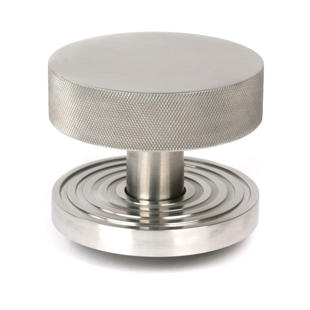 From The Anvil - Satin Marine SS (316) Brompton Centre Door Knob (Beehive) | Sku. 46772 | Trade Door Handles.