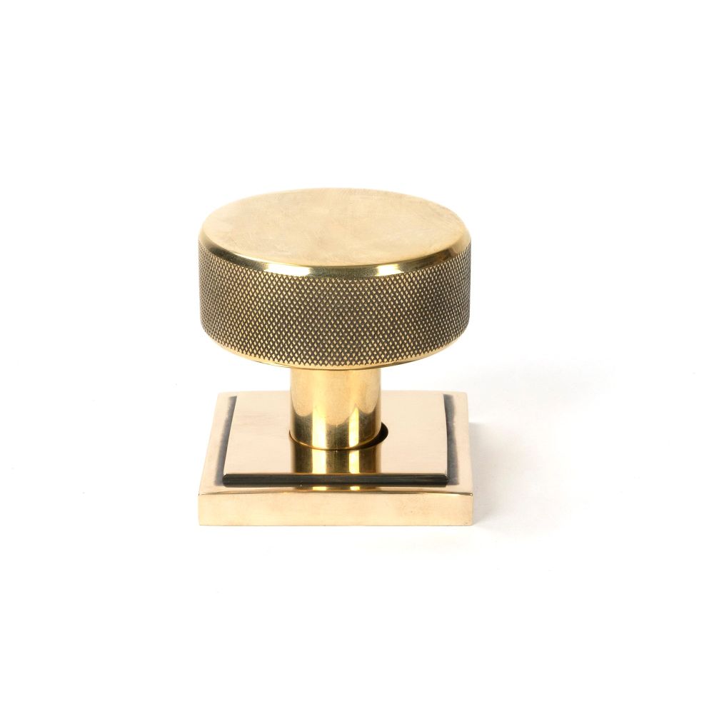 From The Anvil - Aged Brass Brompton Mortice/Rim Knob Set (Square) | Sku. 46777 | Trade Door Handles.