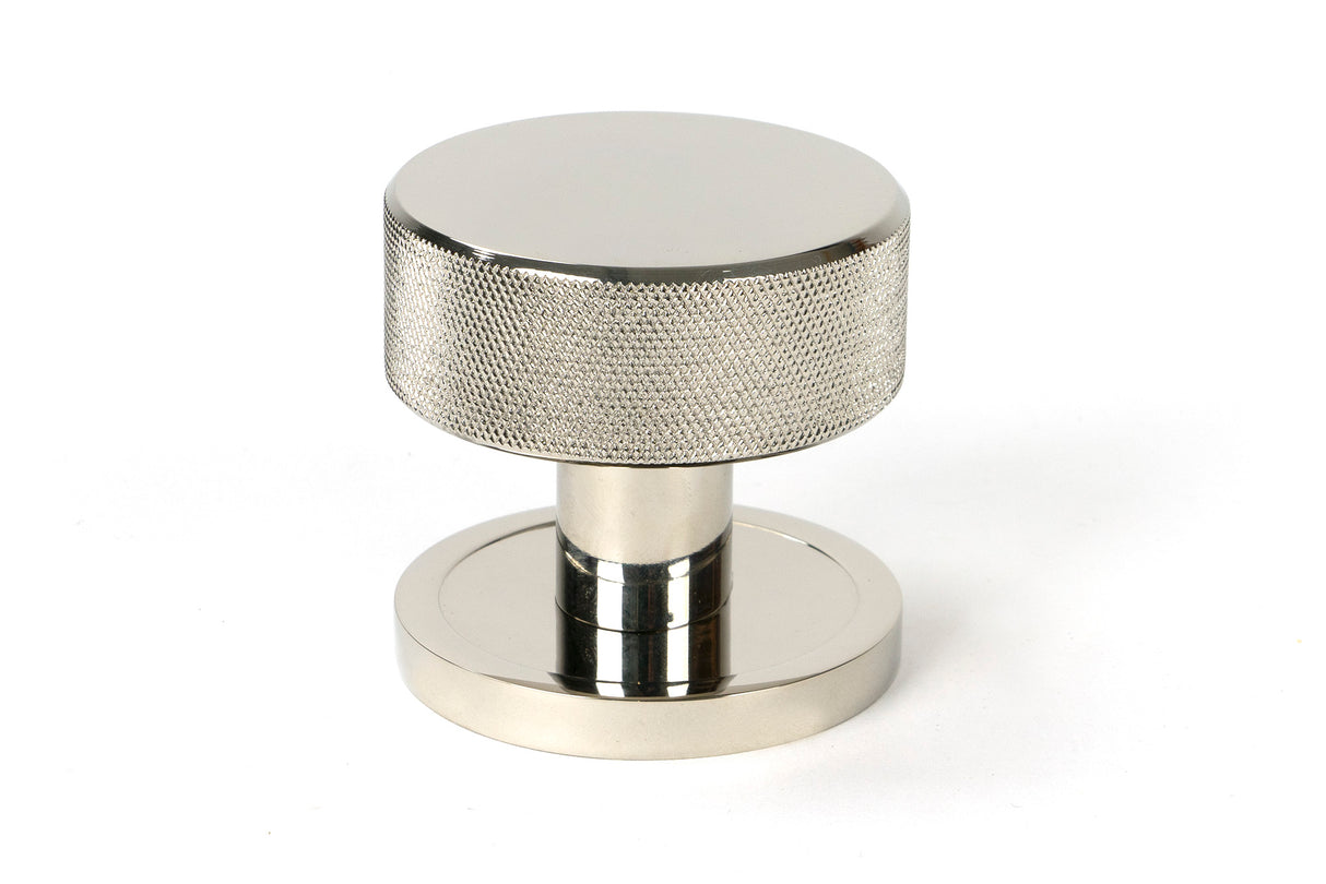 From The Anvil - Polished Nickel Brompton Mortice/Rim Knob Set (Plain) | Sku. 46782 | Trade Door Handles.