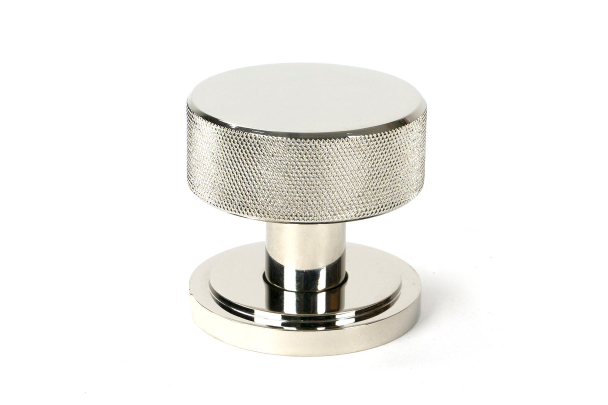 From The Anvil - Polished Nickel Brompton Mortice/Rim Knob Set (Art Deco)