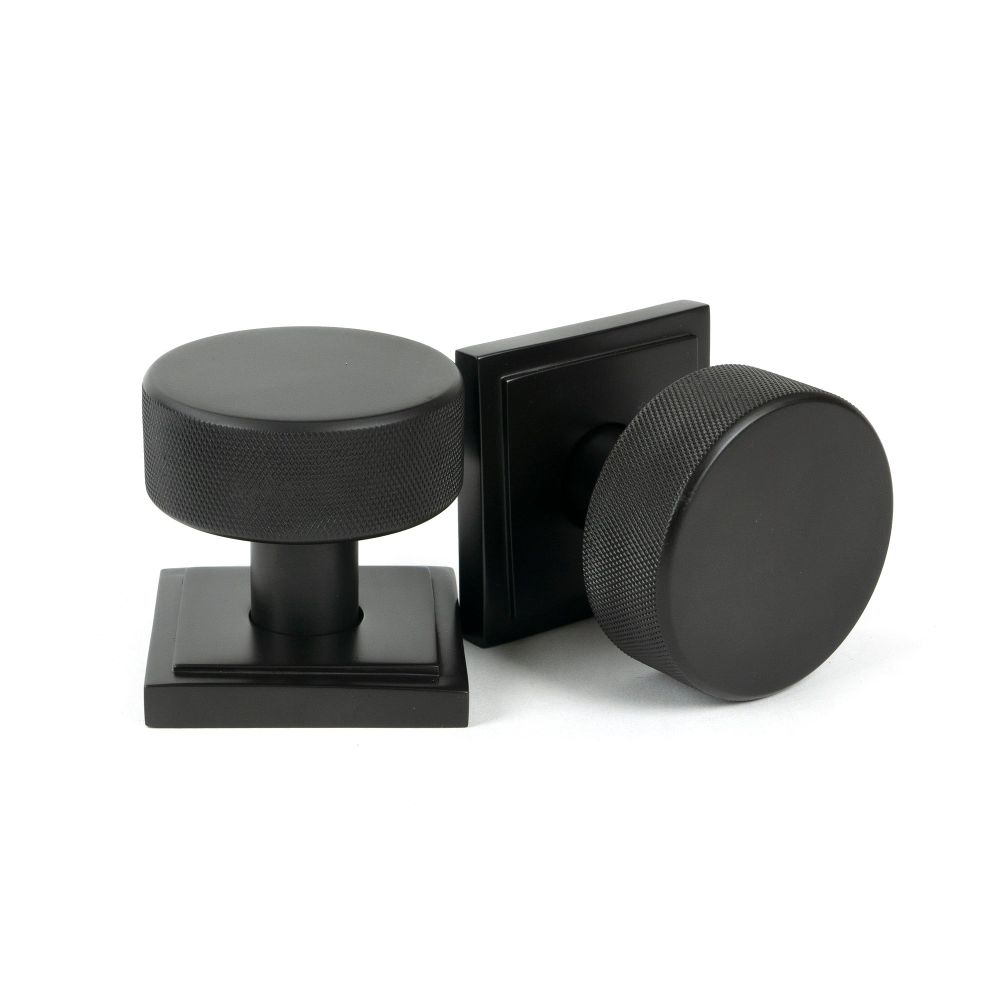 From The Anvil - Aged Bronze Brompton Mortice/Rim Knob Set (Square) | Sku. 46789 | Trade Door Handles.