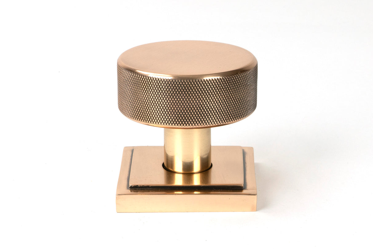 From The Anvil - Polished Bronze Brompton Mortice/Rim Knob Set (Square) | Sku. 46793 | Trade Door Handles.