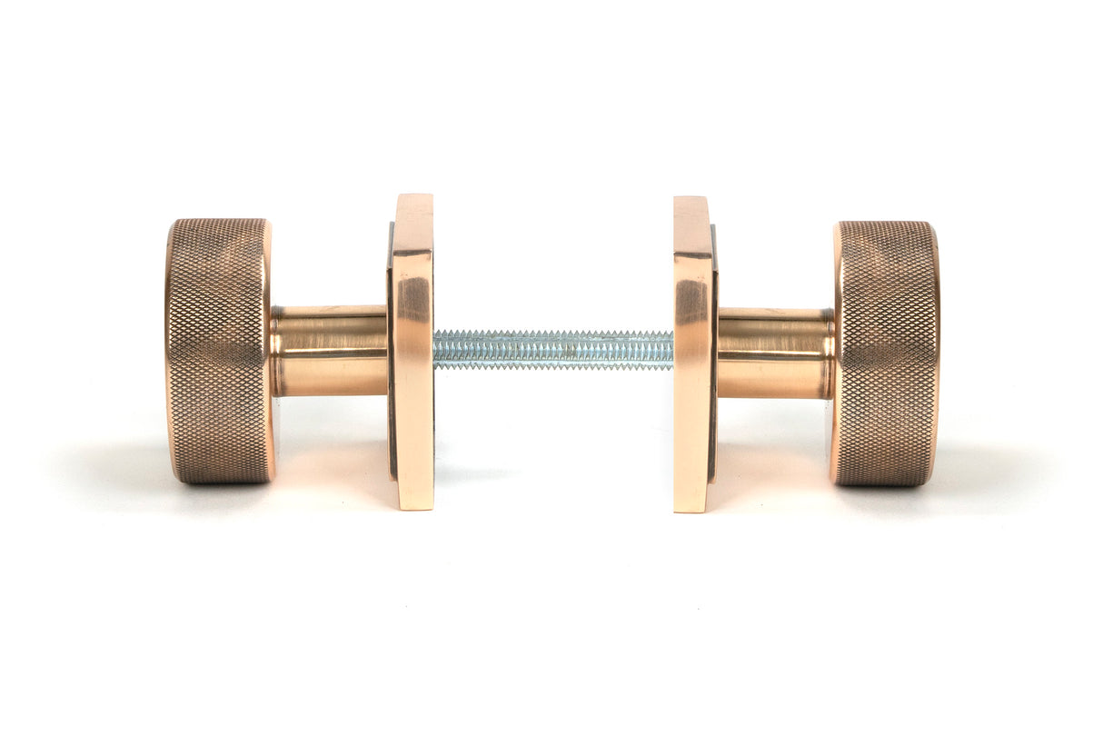 From The Anvil - Polished Bronze Brompton Mortice/Rim Knob Set (Square) | Sku. 46793 | Trade Door Handles.