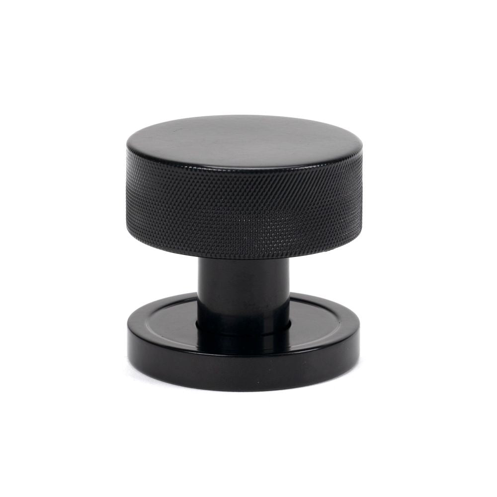 From The Anvil - Black Brompton Mortice/Rim Knob Set (Plain) | Sku. 46794 | Trade Door Handles.