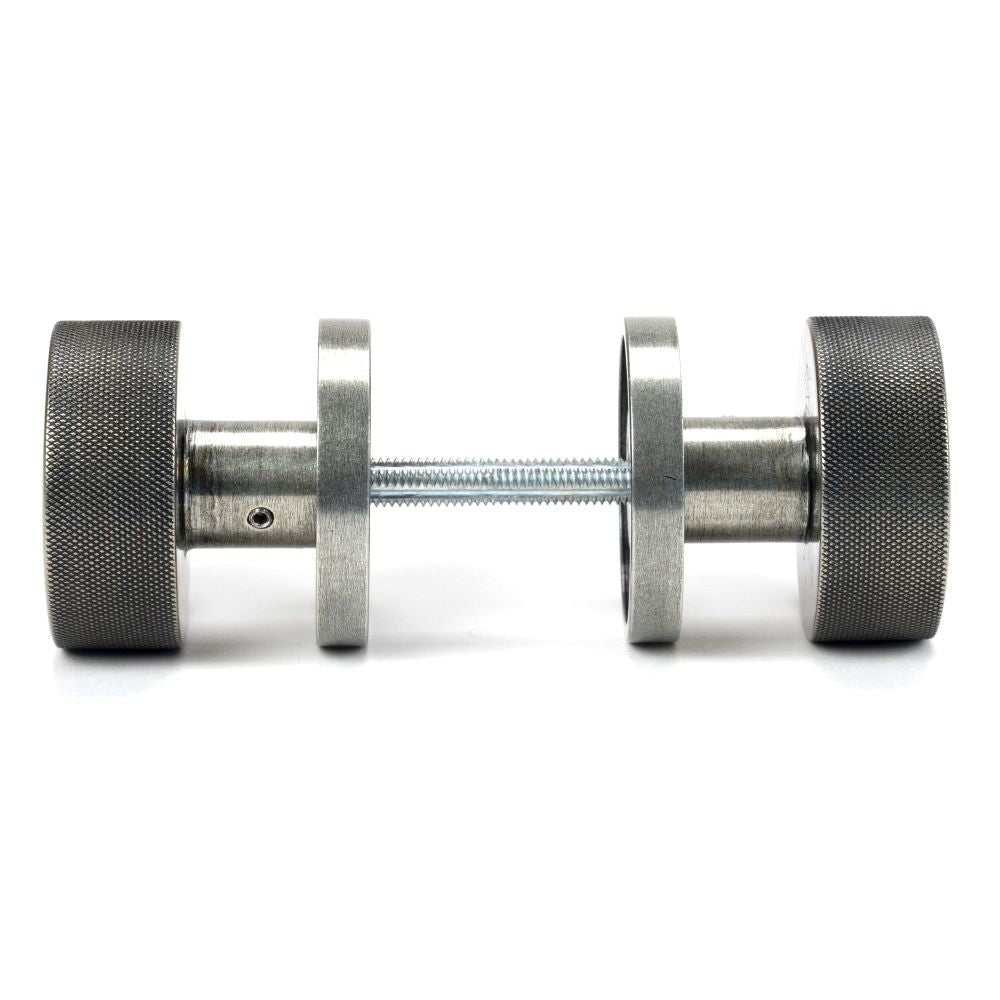 From The Anvil - Pewter Brompton Mortice/Rim Knob Set (Plain) | Sku. 46802 | Trade Door Handles.