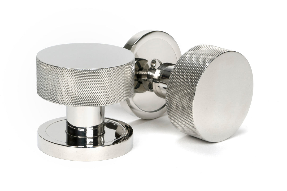 From The Anvil - Polished Marine SS (316) Brompton Mortice/Rim Knob Set (Plain) | Sku. 46806 | Trade Door Handles.