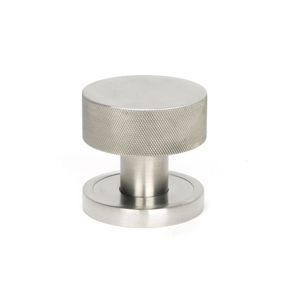 From The Anvil - Satin Marine SS (316) Brompton Mortice/Rim Knob Set (Plain) | Sku. 46810 | Trade Door Handles.