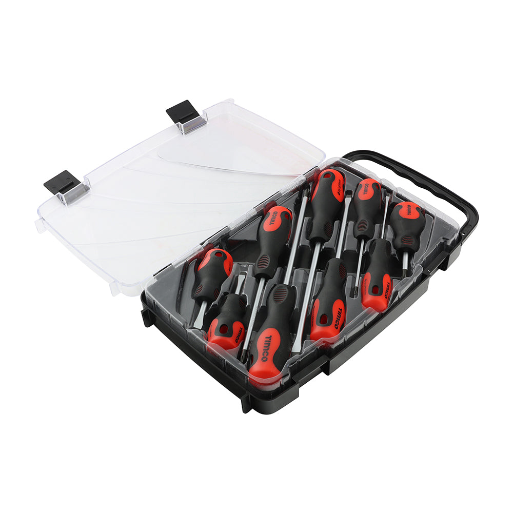This is an image of Timco - Screwdriver Set 9pcs (9 Pieces Case) 468132