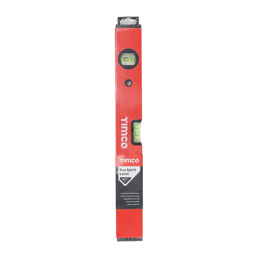 This is an image of Timco - Spirit Level - Box Beam 400mm (1 Each Unit) 468154
