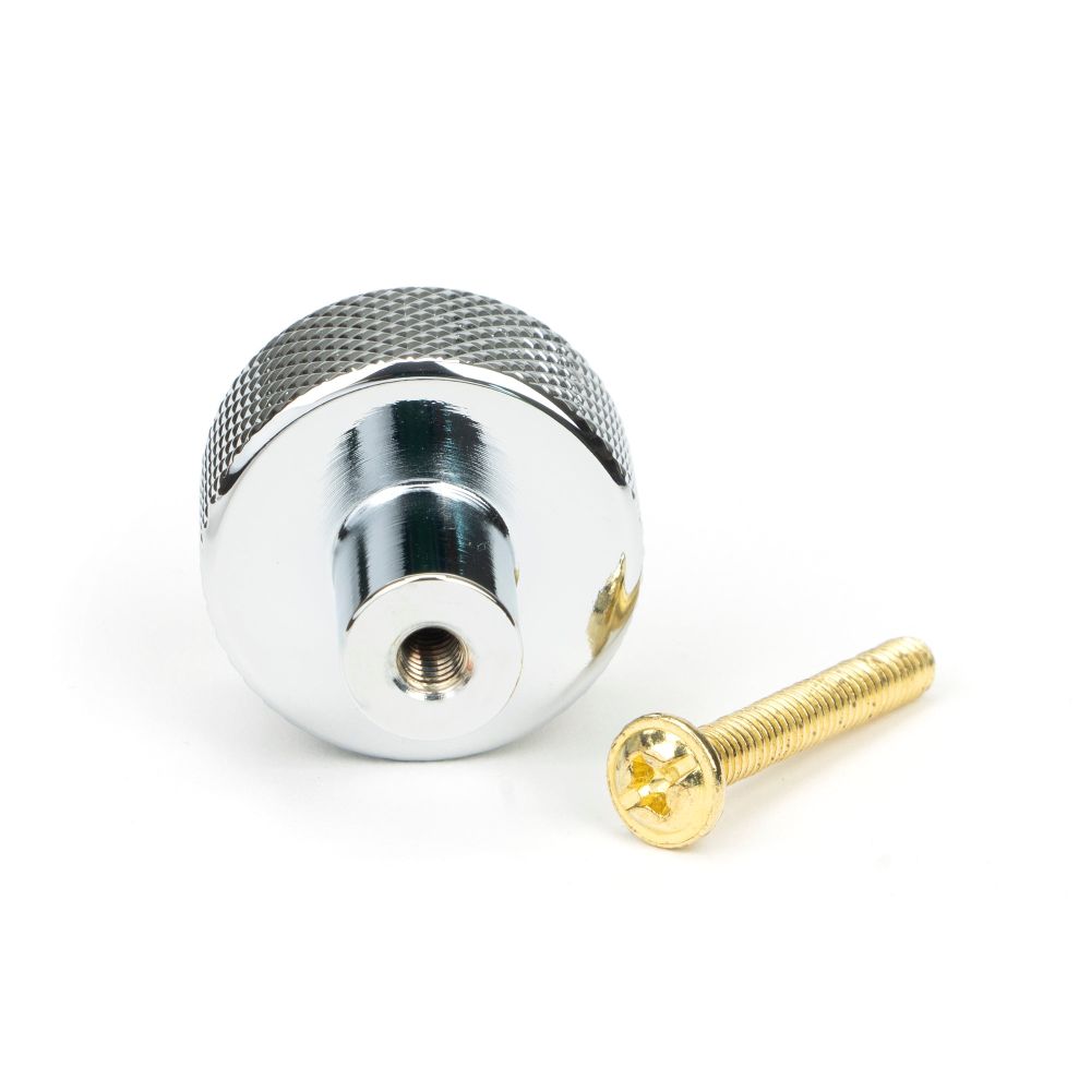From The Anvil - Polished Chrome Brompton Cabinet Knob - 25mm (No rose) | Sku. 46819 | Trade Door Handles.