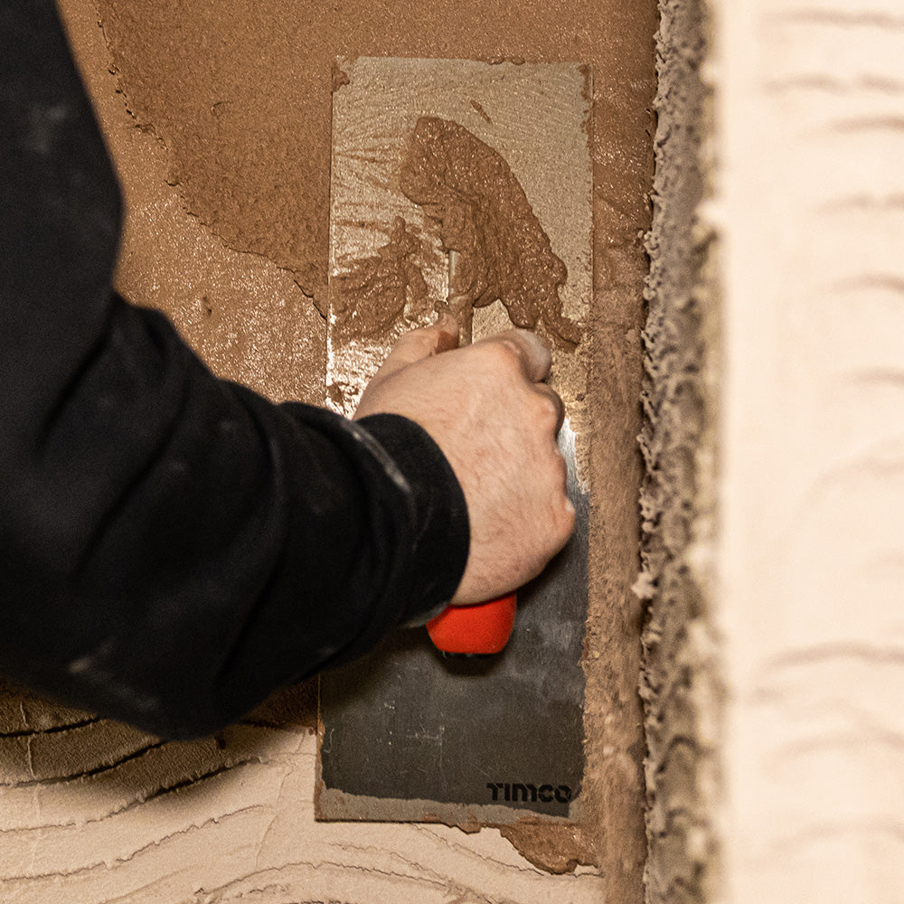 This is an image of Timco - Plastering Trowel - Carbon Steel 5 x 16" (1 Each Backing Card) 468203