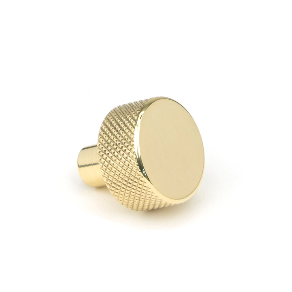 From The Anvil - Polished Brass Brompton Cabinet Knob - 25mm (No rose) | Sku. 46820 | Trade Door Handles.