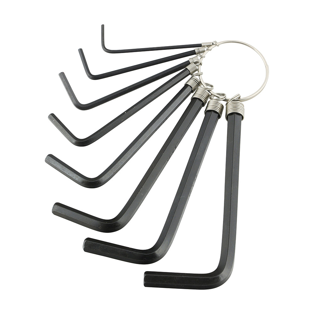 This is an image of Timco - Hex Key Keyring Set 8pcs (8 Pieces Bag) 468219
