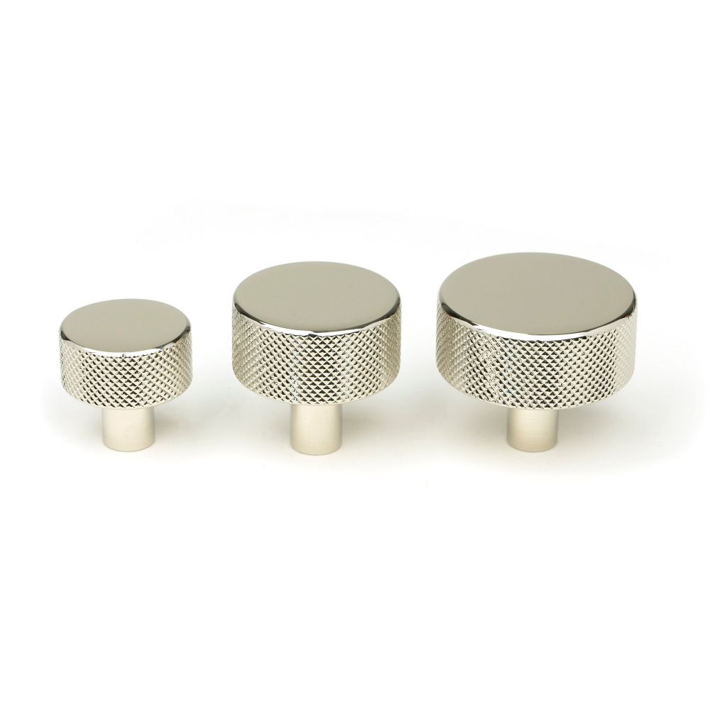 From The Anvil - Polished Nickel Brompton Cabinet Knob - 25mm (No rose) | Sku. 46823 | Trade Door Handles.