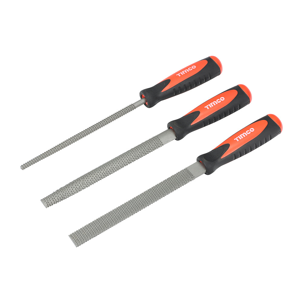 This is an image of Timco - Rasp Set 3pcs (3 Pieces Blister Pack) 468253