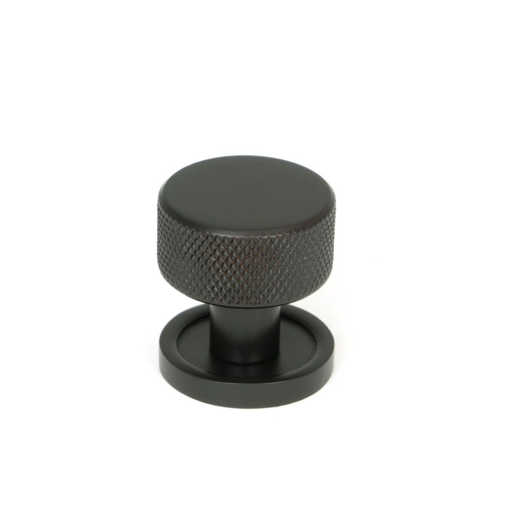 From The Anvil - Aged Bronze Brompton Cabinet Knob - 25mm (Plain) | Sku. 46826 | Trade Door Handles.