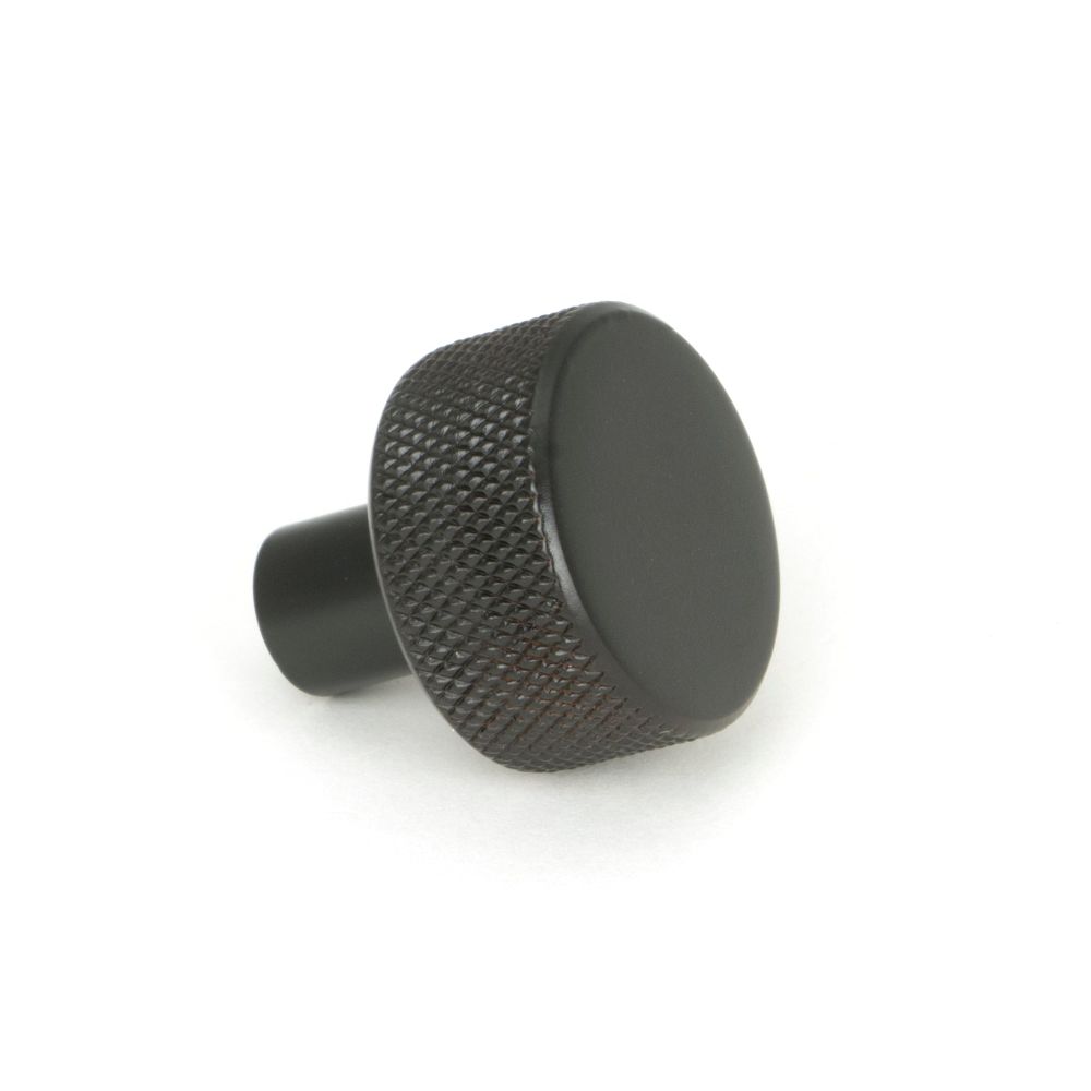 From The Anvil - Aged Bronze Brompton Cabinet Knob - 25mm (No rose) | Sku. 46827 | Trade Door Handles.
