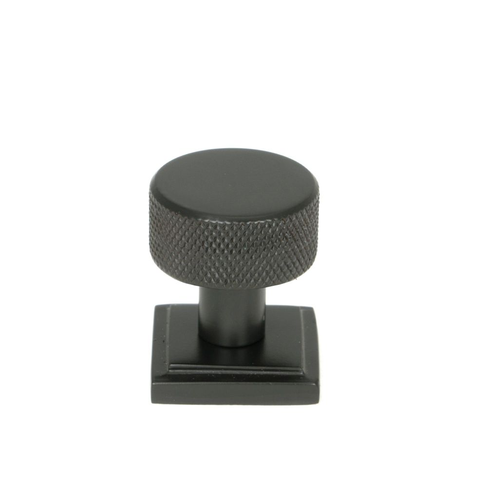 From The Anvil - Aged Bronze Brompton Cabinet Knob - 25mm (Square) | Sku. 46829 | Trade Door Handles.