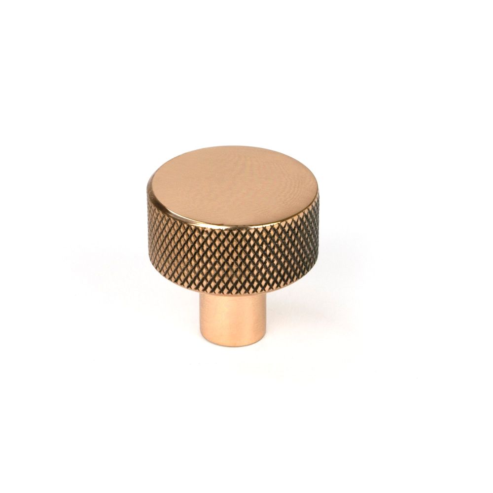 From The Anvil - Polished Bronze Brompton Cabinet Knob - 25mm (No rose) | Sku. 46831 | Trade Door Handles.