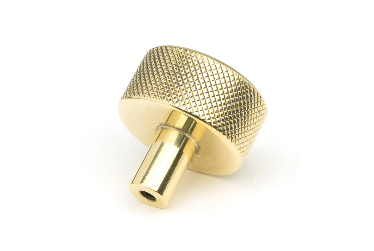 From The Anvil - Polished Brass Brompton Cabinet Knob - 32mm (No rose) | Sku. 46832 | Trade Door Handles.