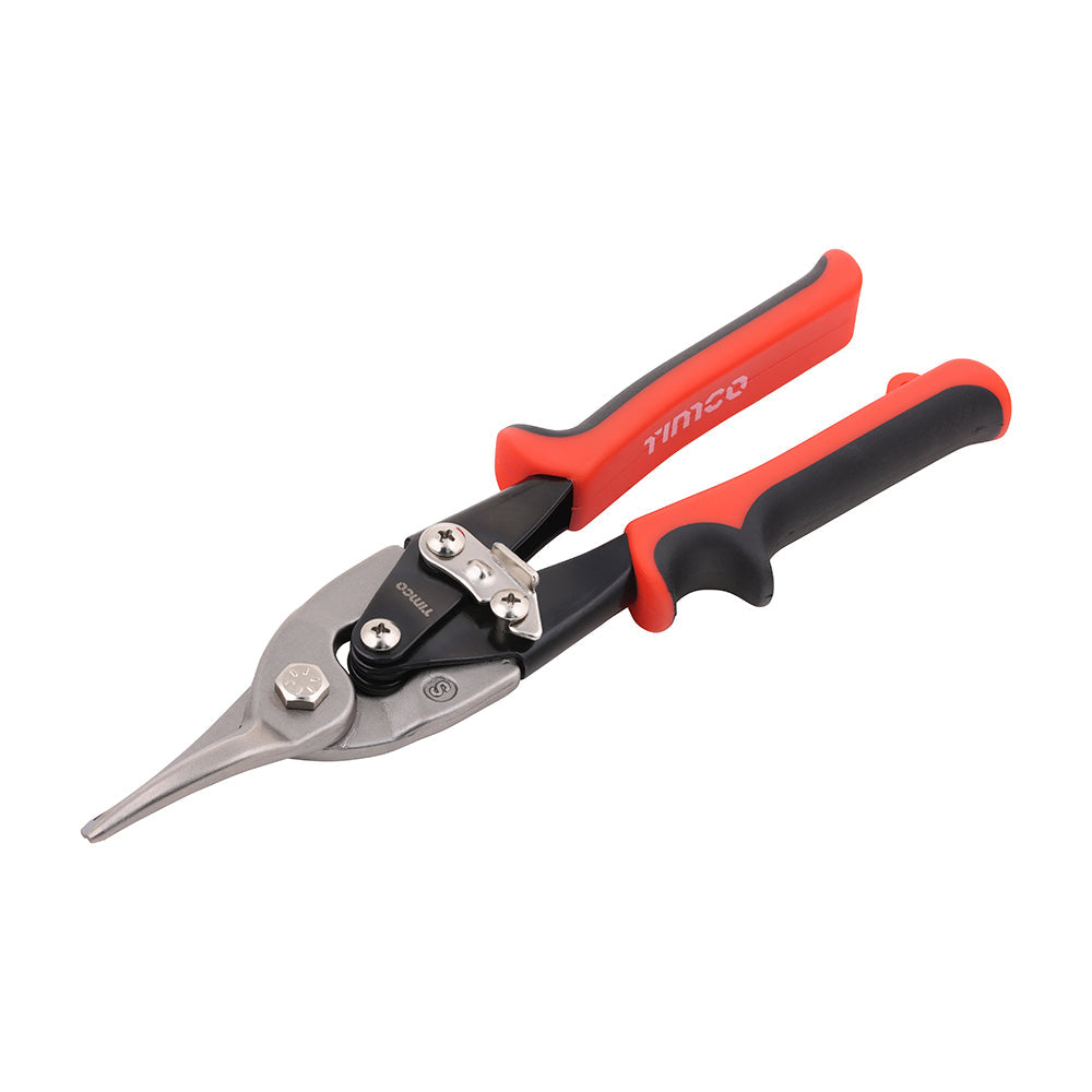 This is an image of Timco - Aviation Snips - Straight 250mm (1 Each Backing Card) 468379