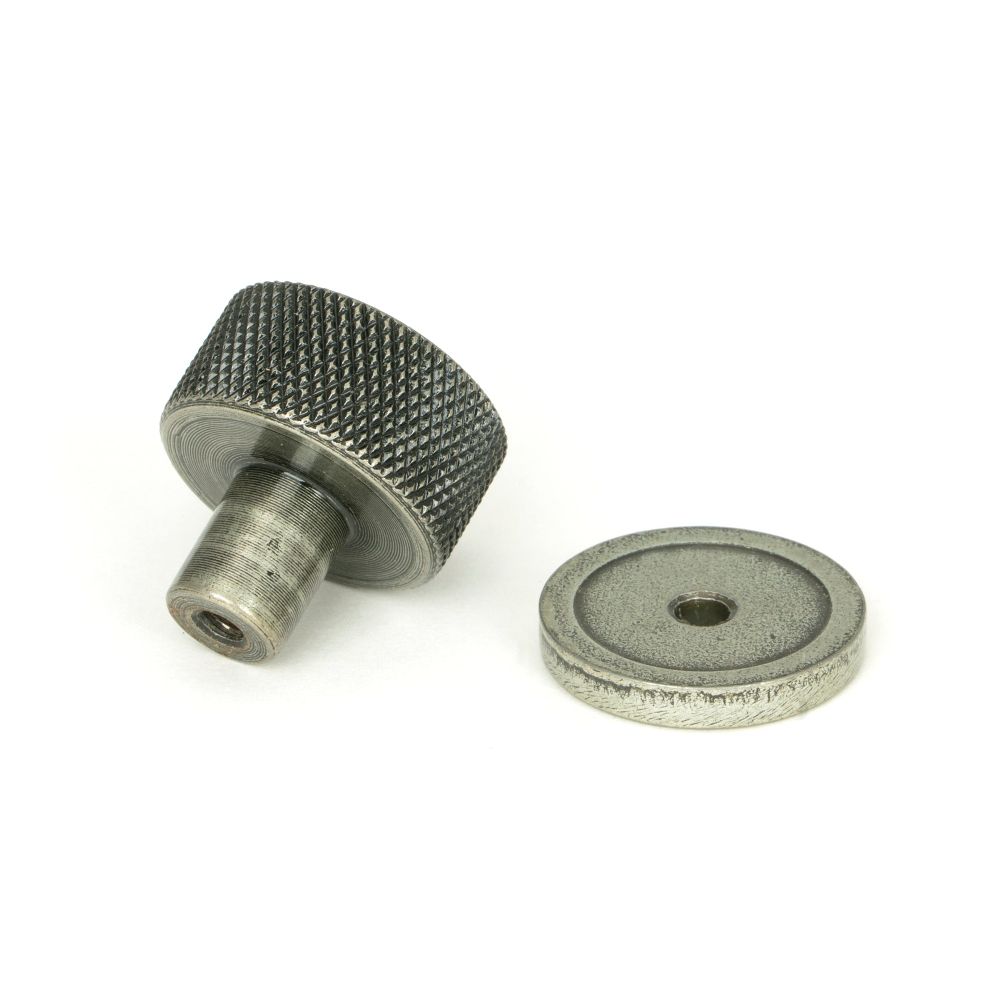 From The Anvil - Pewter Brompton Cabinet Knob - 25mm (Plain) | Sku. 46842 | Trade Door Handles.
