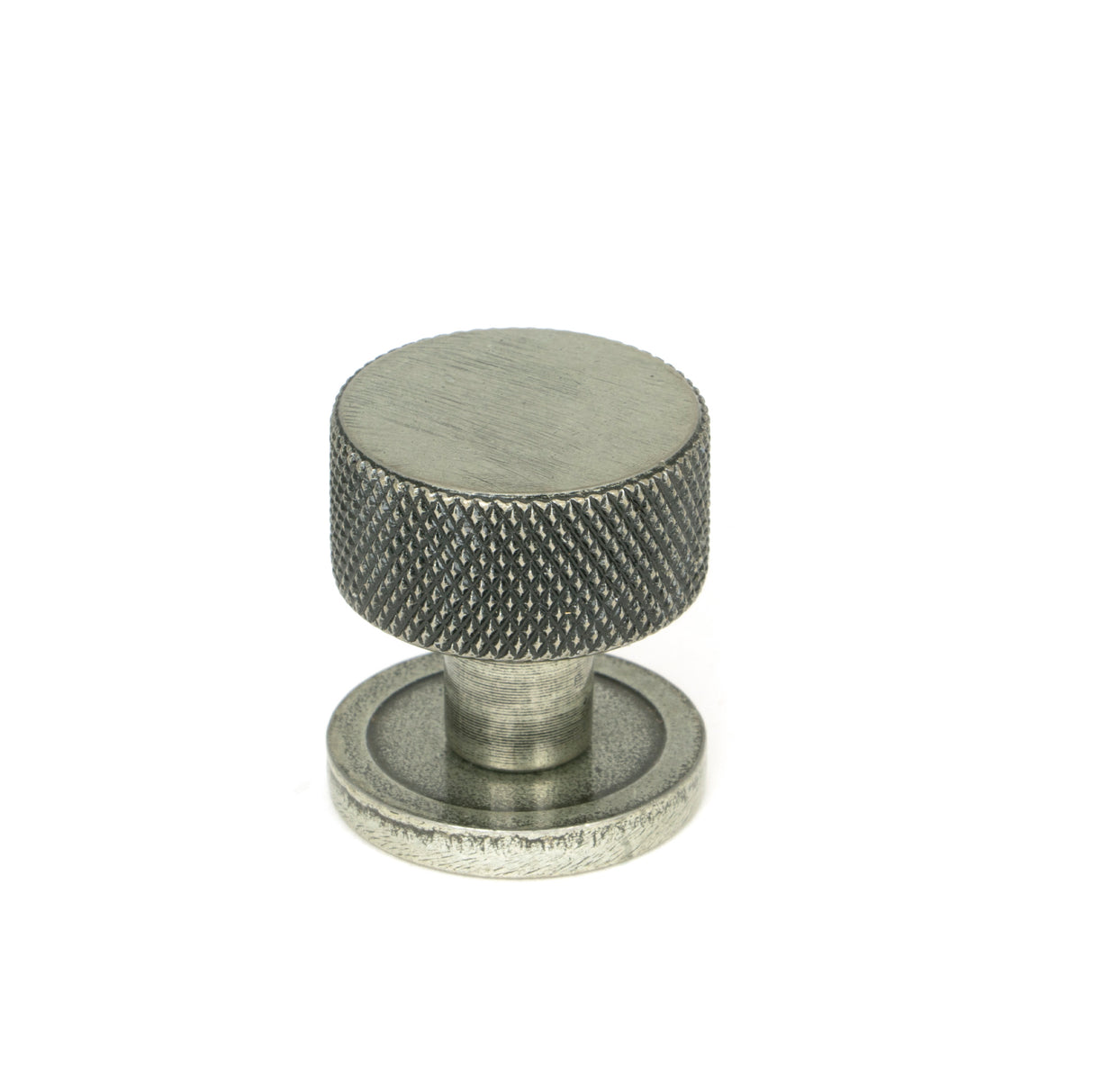 From The Anvil - Pewter Brompton Cabinet Knob - 25mm (Plain) | Sku. 46842 | Trade Door Handles.