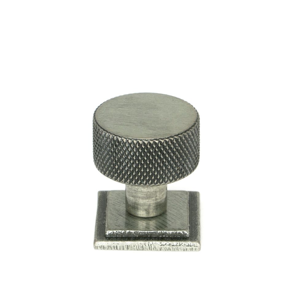 From The Anvil - Pewter Brompton Cabinet Knob - 25mm (Square) | Sku. 46845 | Trade Door Handles.