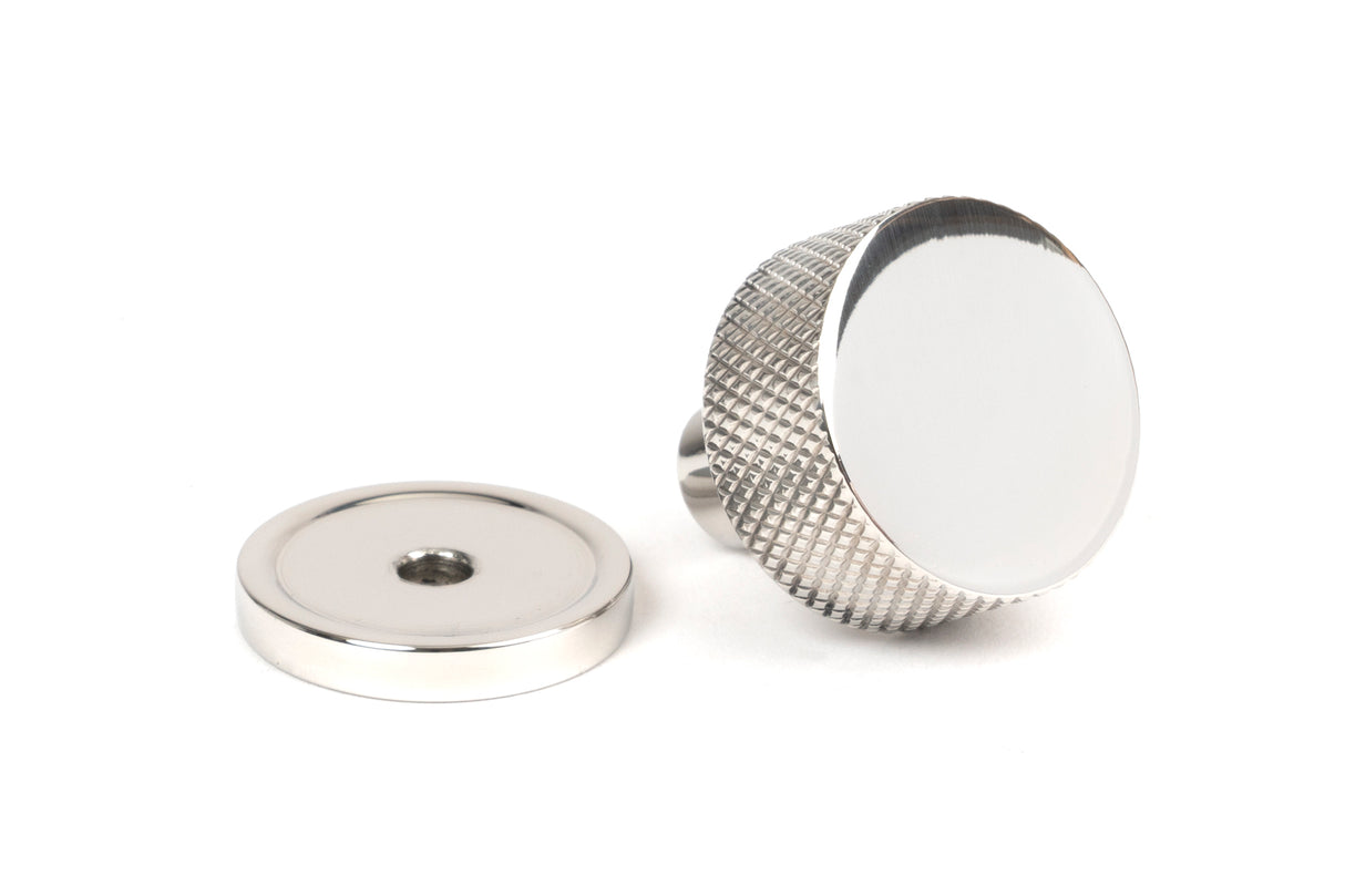 From The Anvil - Polished SS (304) Brompton Cabinet Knob - 25mm (Plain) | Sku. 46846 | Trade Door Handles.
