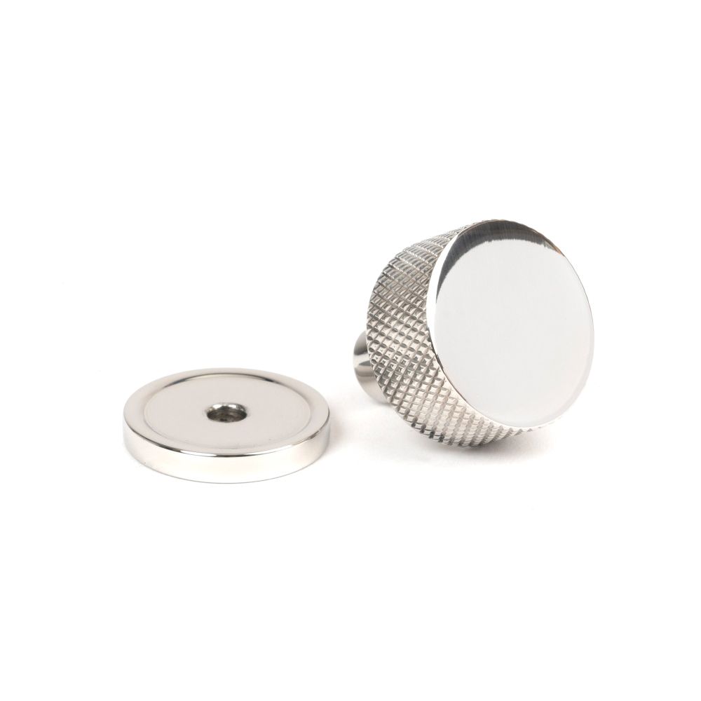 From The Anvil - Polished SS (304) Brompton Cabinet Knob - 25mm (Plain) | Sku. 46846 | Trade Door Handles.