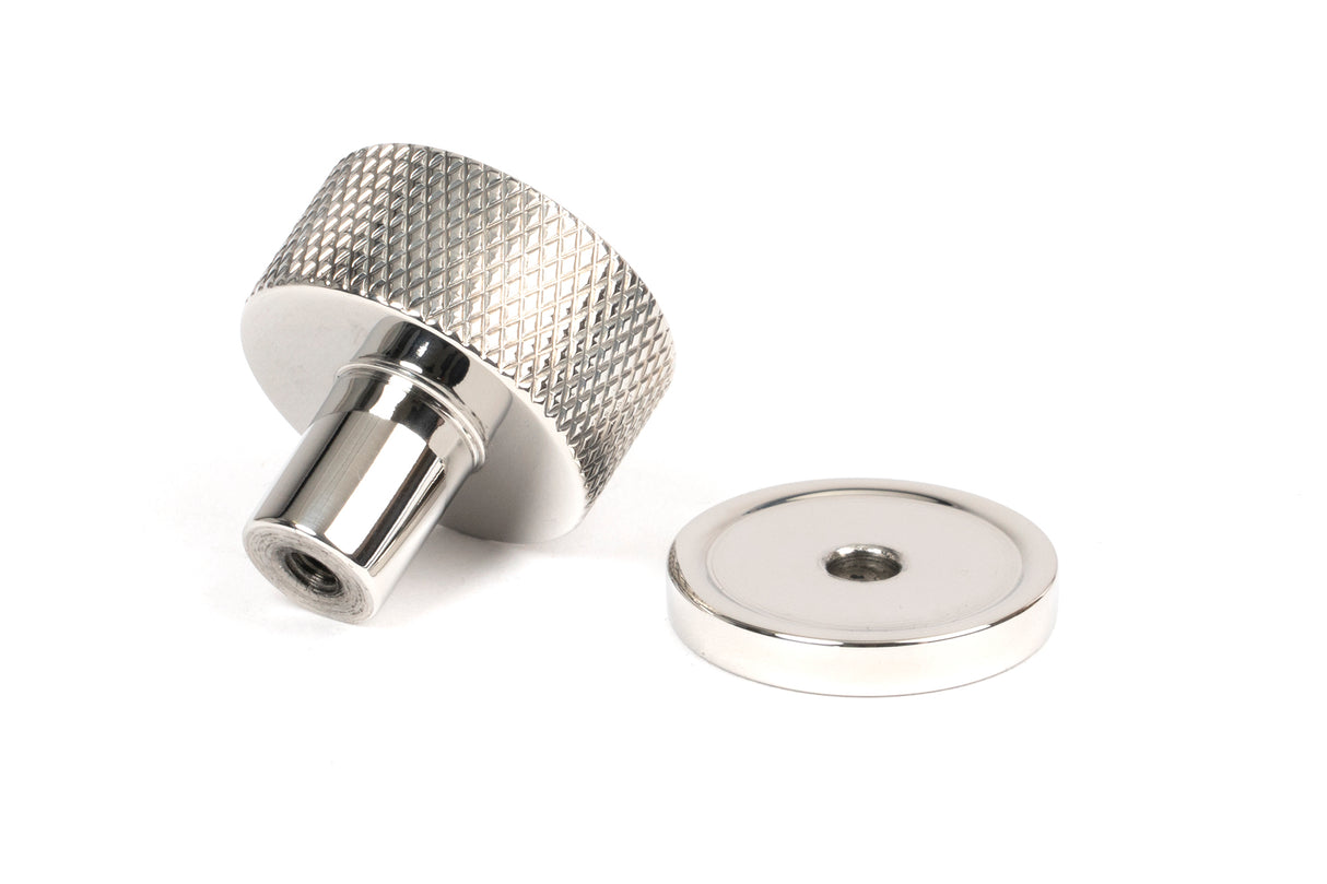 From The Anvil - Polished SS (304) Brompton Cabinet Knob - 25mm (Plain) | Sku. 46846 | Trade Door Handles.