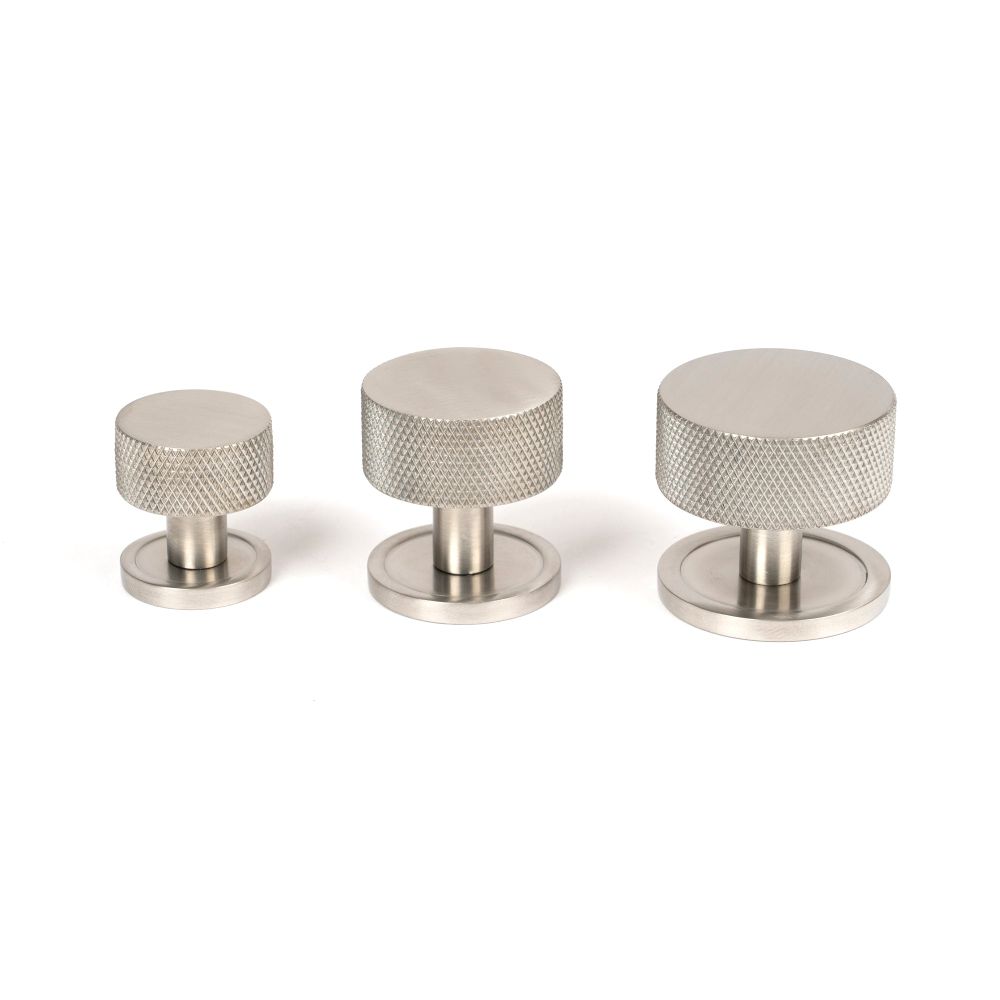 From The Anvil - Satin SS (304) Brompton Cabinet Knob - 25mm (Plain) | Sku. 46850 | Trade Door Handles.