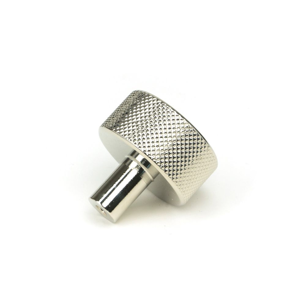 From The Anvil - Polished Nickel Brompton Cabinet Knob - 32mm (No rose) | Sku. 46863 | Trade Door Handles.