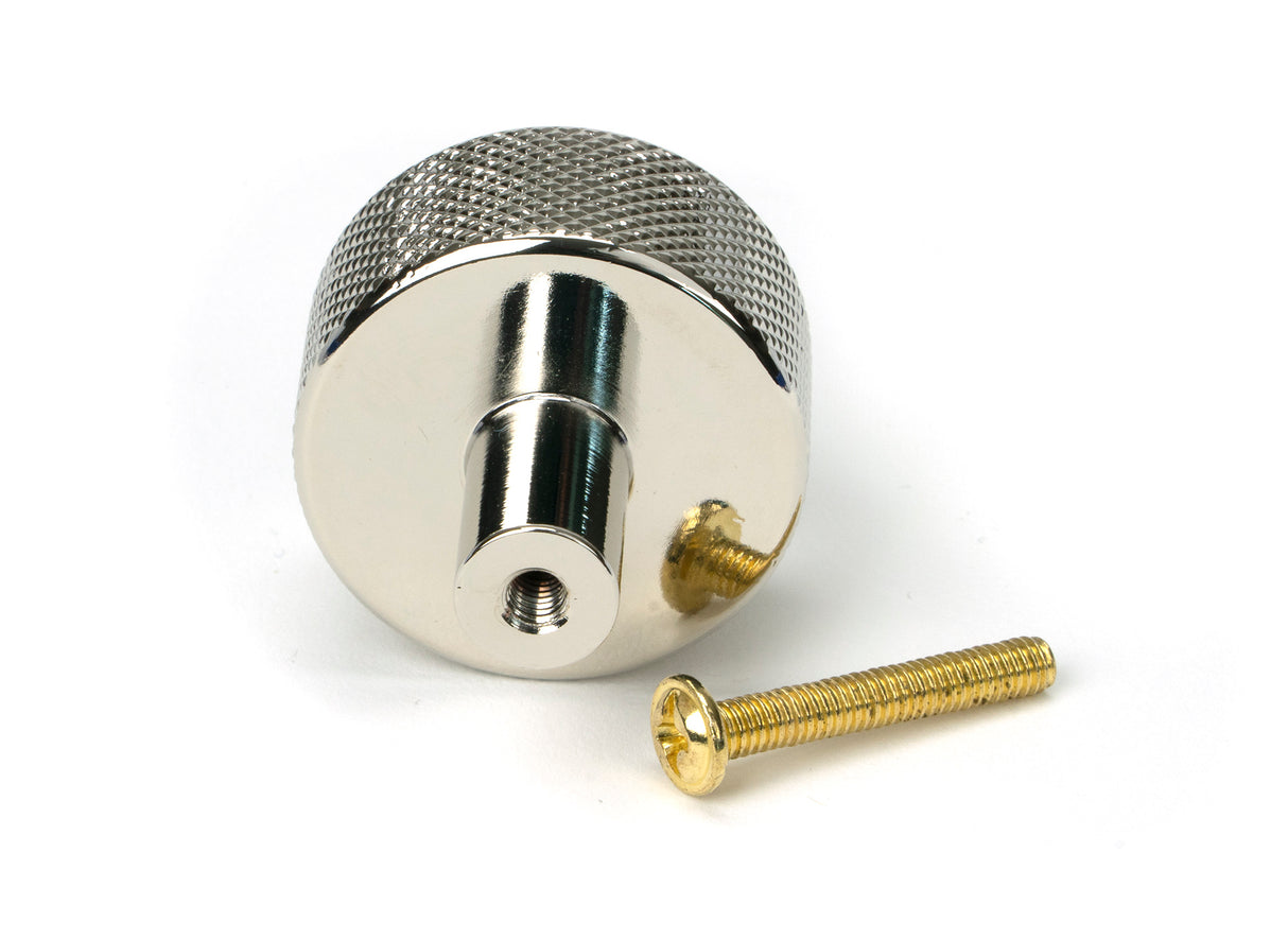 From The Anvil - Polished Nickel Brompton Cabinet Knob - 32mm (No rose) | Sku. 46863 | Trade Door Handles.