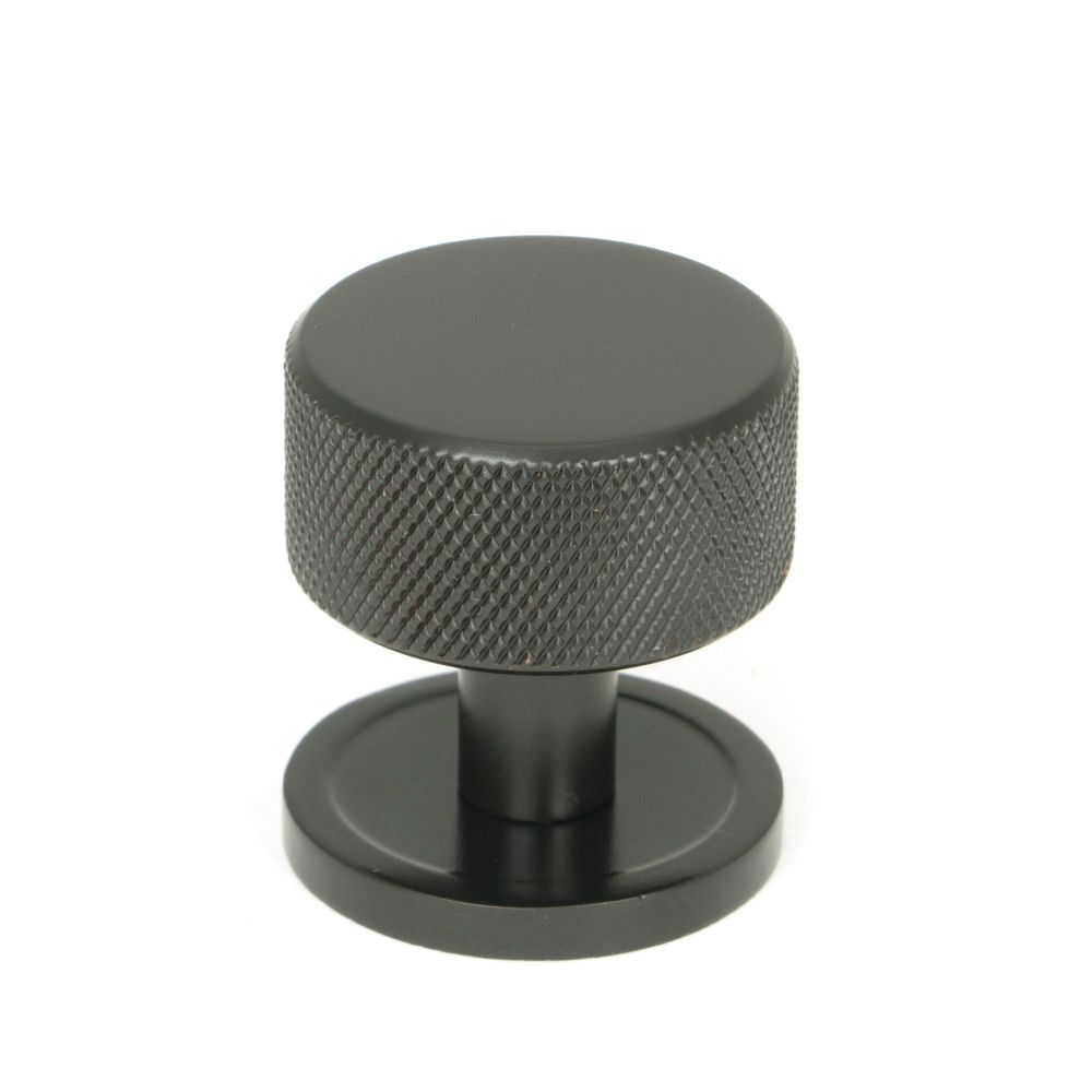 From The Anvil - Aged Bronze Brompton Cabinet Knob - 32mm (Plain) | Sku. 46866 | Trade Door Handles.