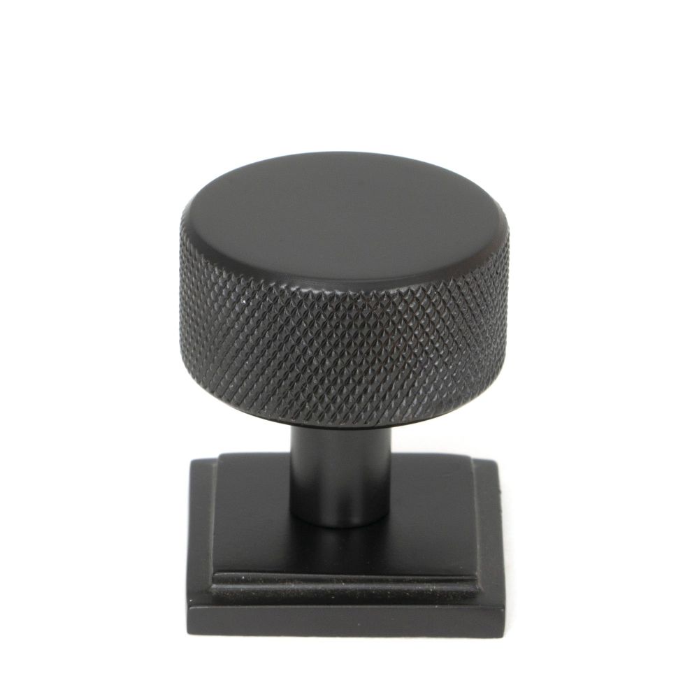From The Anvil - Aged Bronze Brompton Cabinet Knob - 32mm (Square) | Sku. 46869 | Trade Door Handles.