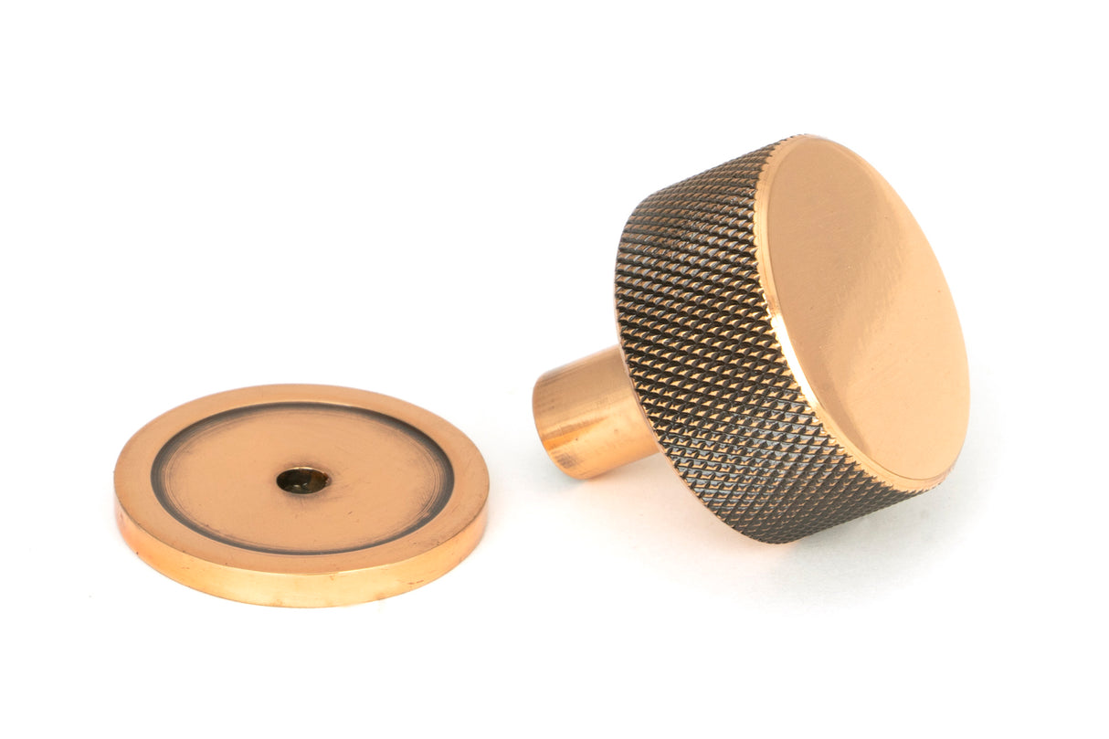 From The Anvil - Polished Bronze Brompton Cabinet Knob - 32mm (Plain) | Sku. 46870 | Trade Door Handles.