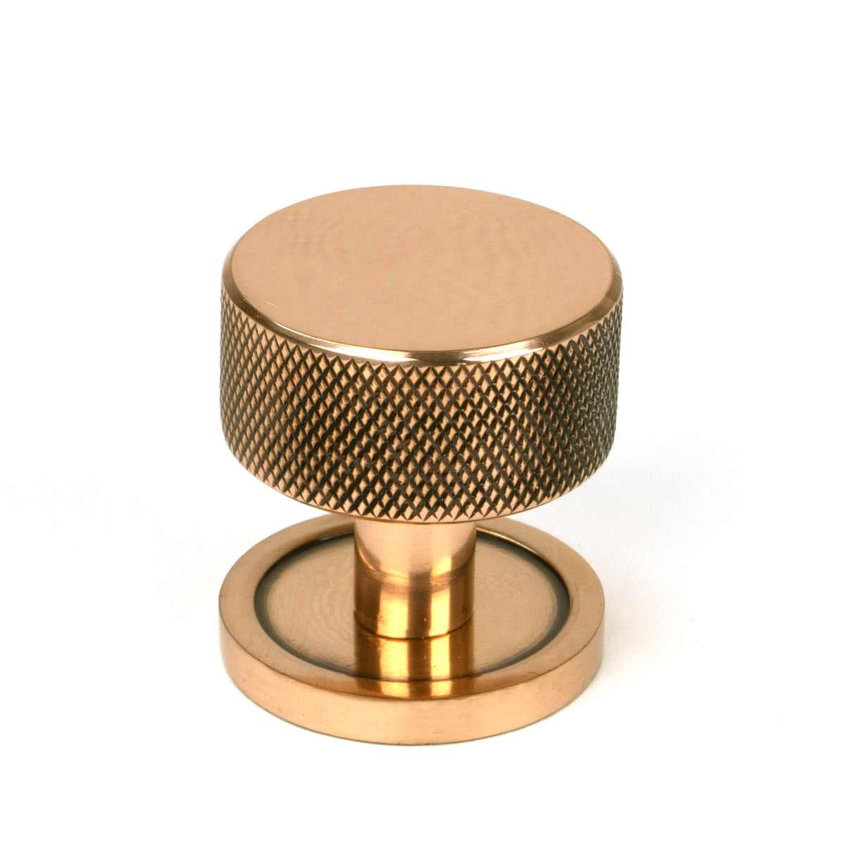 From The Anvil - Polished Bronze Brompton Cabinet Knob - 32mm (Plain) | Sku. 46870 | Trade Door Handles.
