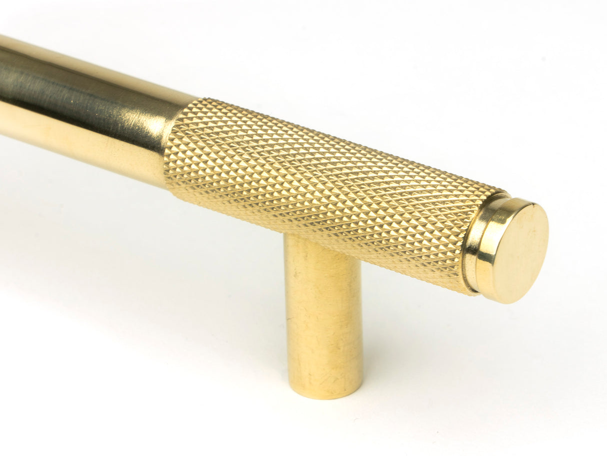 From The Anvil - Polished Brass Half Brompton Pull Handle - Large | Sku. 46872 | Trade Door Handles.